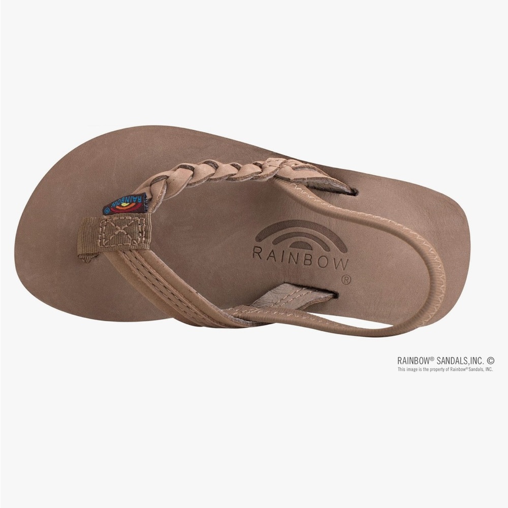 Rainbow Sandals Toddler Premier Leather Braid strap - size 5/6